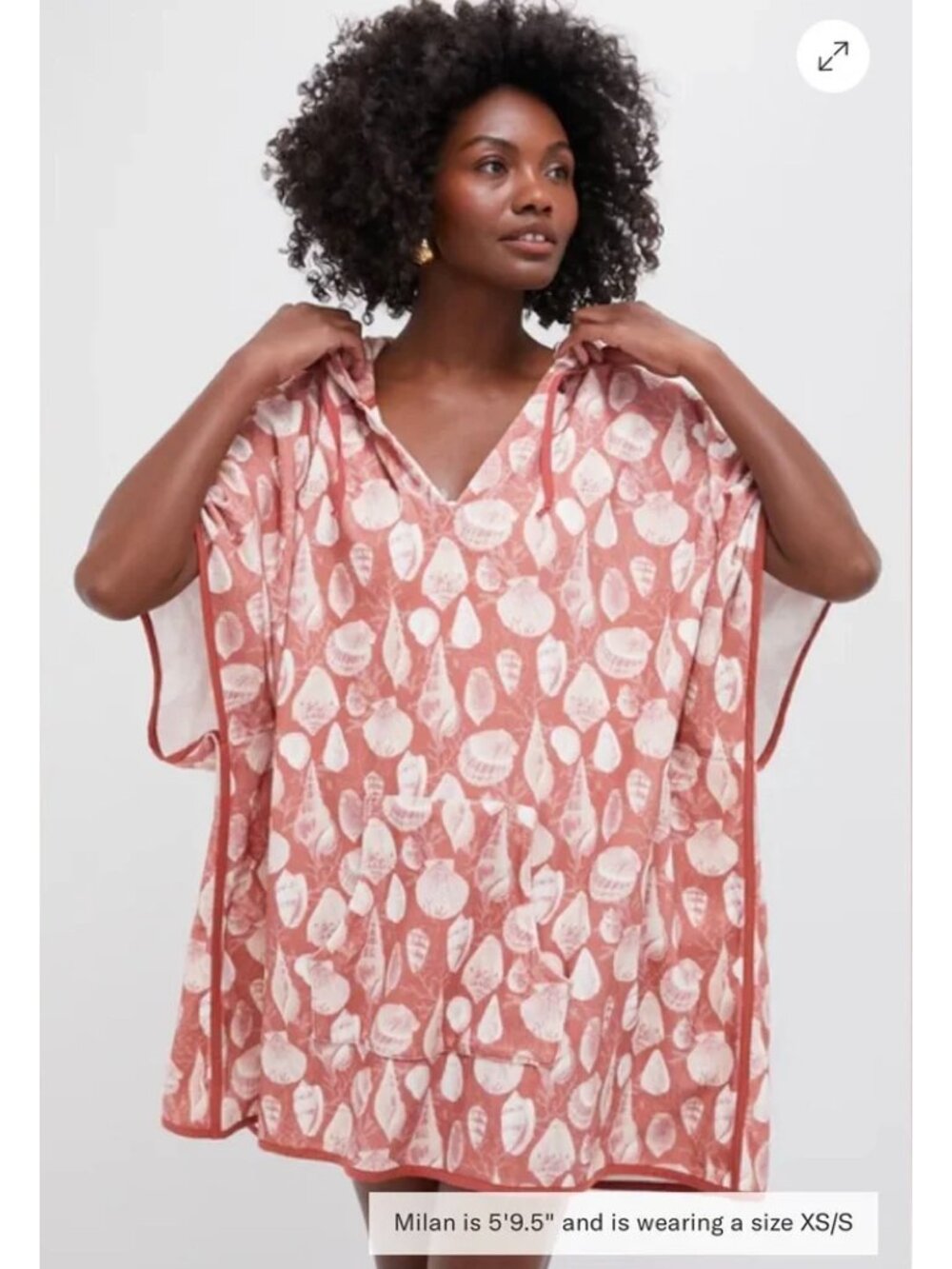 Tuckernuck Tidal Shells Printed Terry Cloth Cabana Dress Coverup